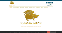 Desktop Screenshot of jamonesquesadacarpio.com